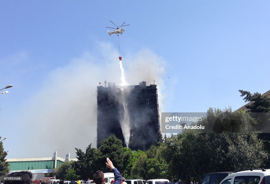 Four killed in multi-story building fire in Baku