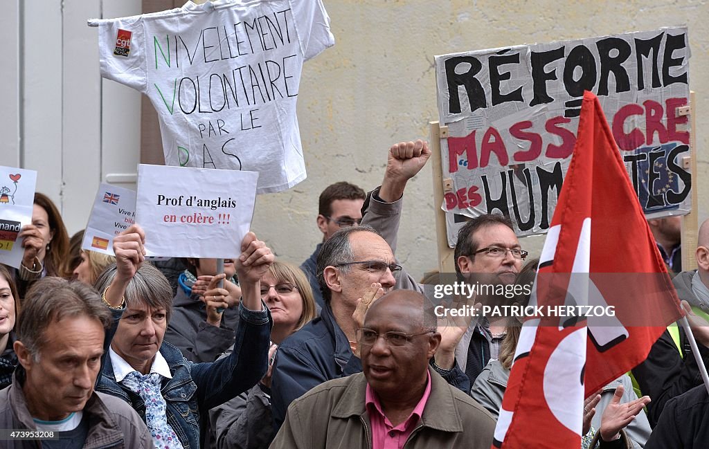 FRANCE-EDUCATION-STRIKE-ECONOMY-REFORM