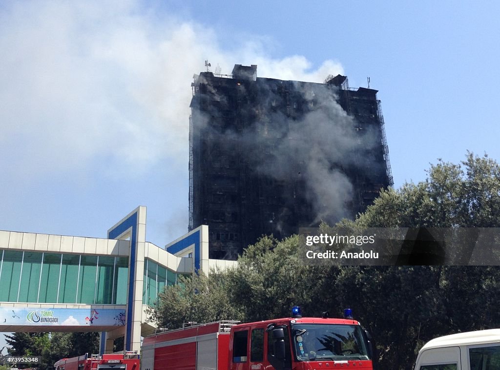 Four killed in multi-story building fire in Baku