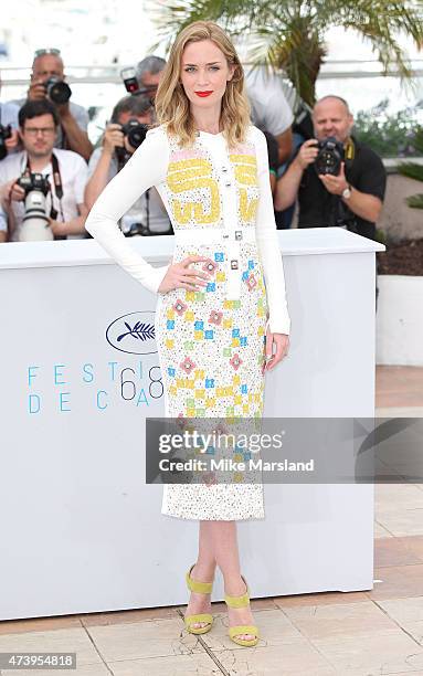 Emily Blunt attends the "Sicario" Photocall during the 68th annual Cannes Film Festival on May 19, 2015 in Cannes, France.