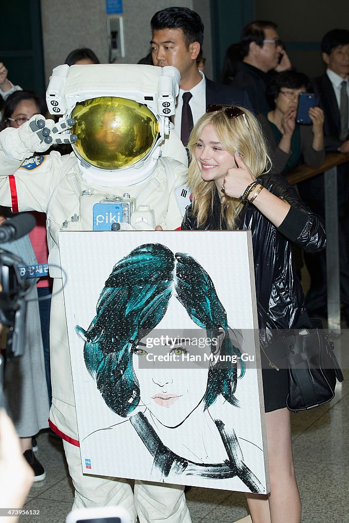 Chloe Moretz Arrives At Incheon Airport