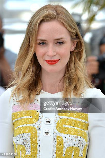 Emily Blunt attends the "Sicario" photocall during the 68th annual Cannes Film Festival on May 19, 2015 in Cannes, France.