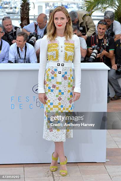 Emily Blunt attends the "Sicario" photocall during the 68th annual Cannes Film Festival on May 19, 2015 in Cannes, France.