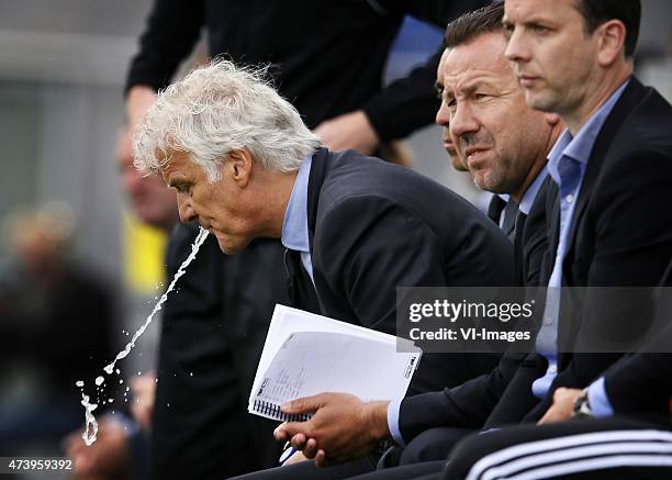 Fred Rutten, Jean-Paul van Gastel of Feyenoord during the Dutch Eredivisie match between PEC Zwolle and Feyenoord Rotterdam at the IJsseldelta...