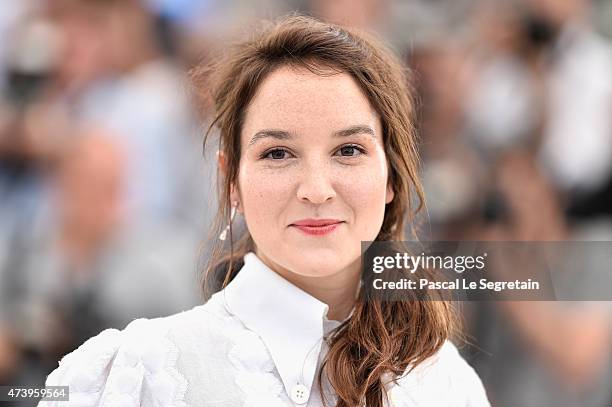 Actress Anais Demoustier attends a photocall for "Marguerite And Julien" during the 68th annual Cannes Film Festival on May 19, 2015 in Cannes,...