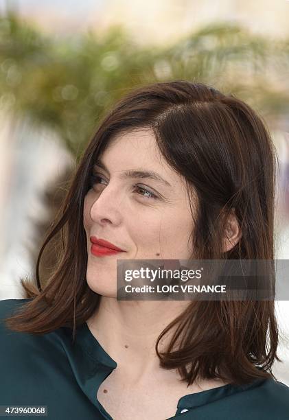 French actress and director Valerie Donzelli poses during a photocall for the film "Marguerite & Julien" at the 68th Cannes Film Festival in Cannes,...