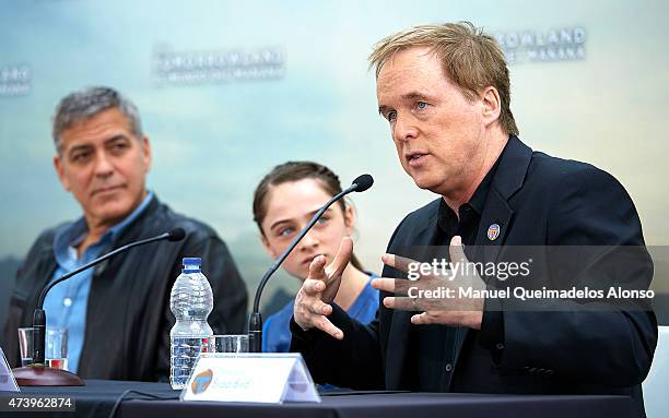 Brad Bird attends the 'Tomorrowland' Press Conference at the L'Hemisferic on May 19, 2015 in Valencia, Spain.