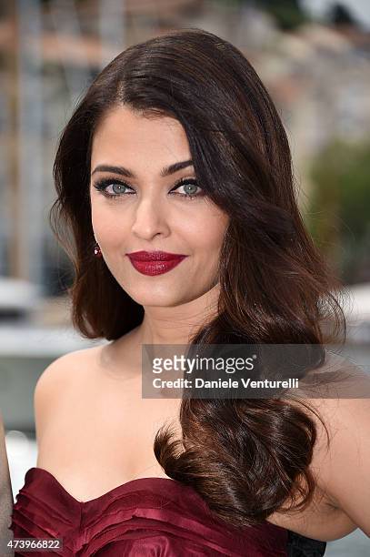 Actress Aishwarya Rai attends the "Jazbaa" Photocall during the 68th annual Cannes Film Festival on May 19, 2015 in Cannes, France.
