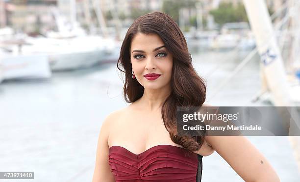 Aishwarya Rai attends the "Jazbaa" photocall during the 68th annual Cannes Film Festival on May 19, 2015 in Cannes, France.