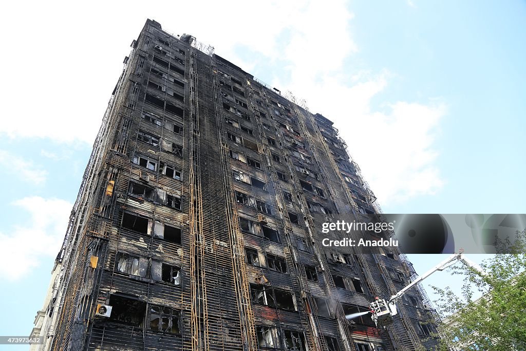 Fire of residential house in Baku