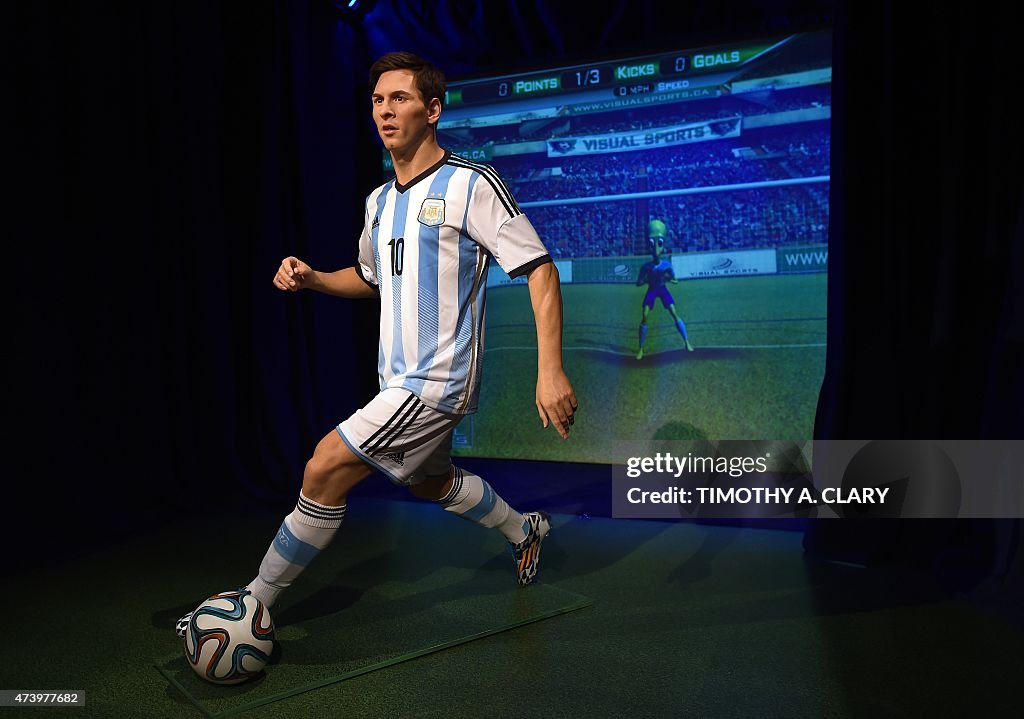 US-ENTERTAINMENT-MADAME TUSSAUDS-MESSI