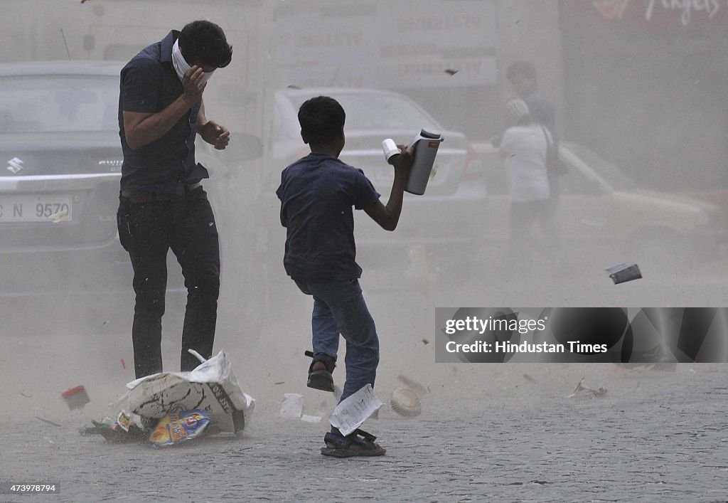 Sudden Rain And Dust Storm In North India