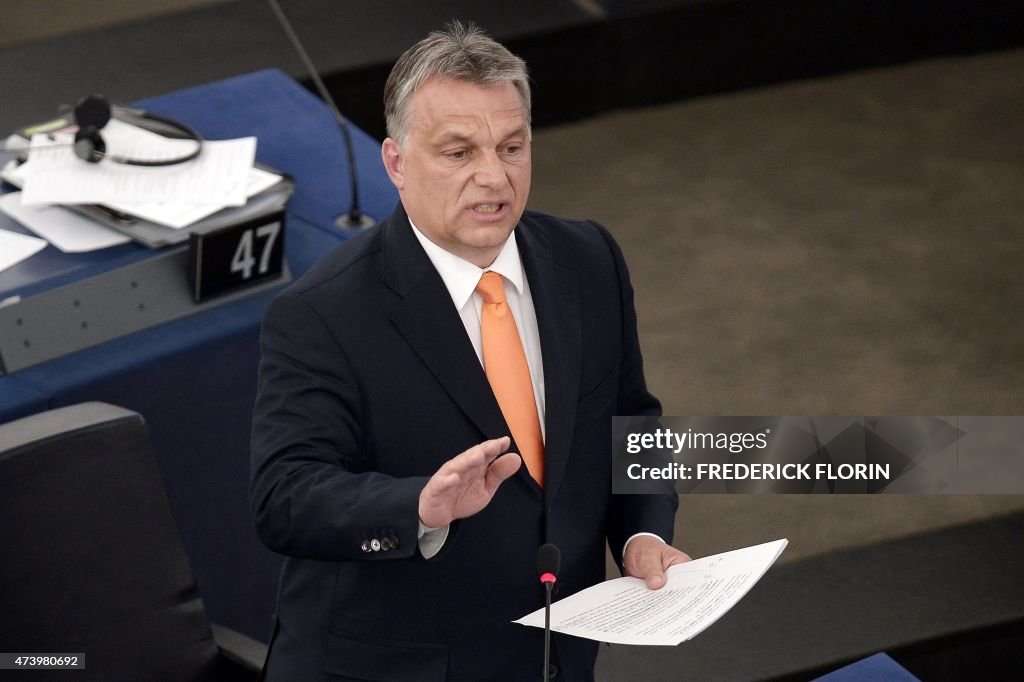 FRANCE-EU-PARLIAMENT-HUNGARY