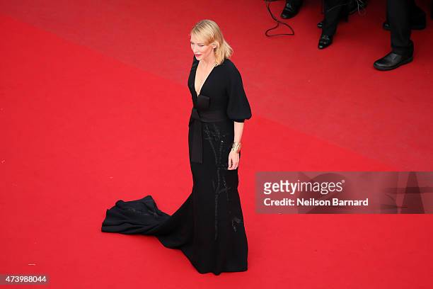 Cate Blanchett attends the Premiere of "Sicario" during the 68th annual Cannes Film Festival on May 19, 2015 in Cannes, France.