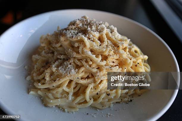 The cacio e pepe dish at Osteria Nino.