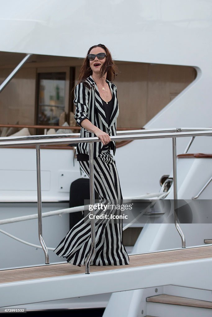 Celebrity sightings at the Cannes film Festival - MAY 19, 2015