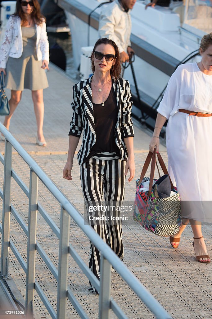 Celebrity sightings at the Cannes film Festival - MAY 19, 2015