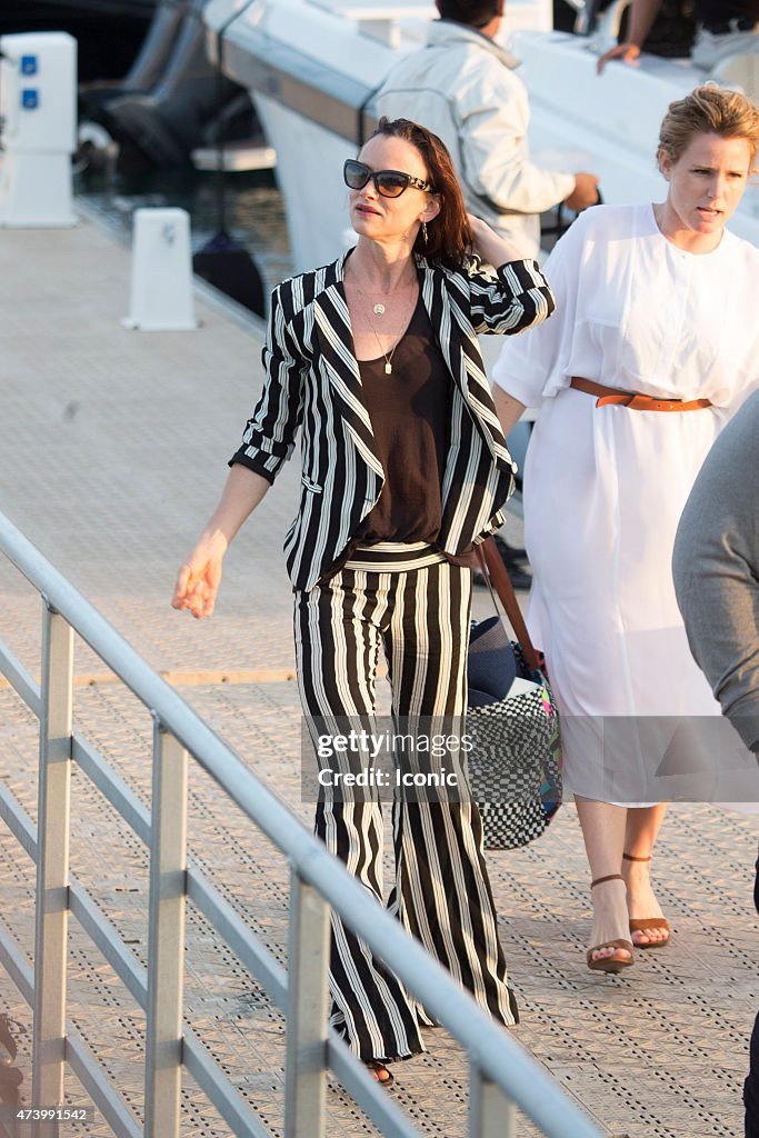 Celebrity sightings at the Cannes film Festival - MAY 19, 2015