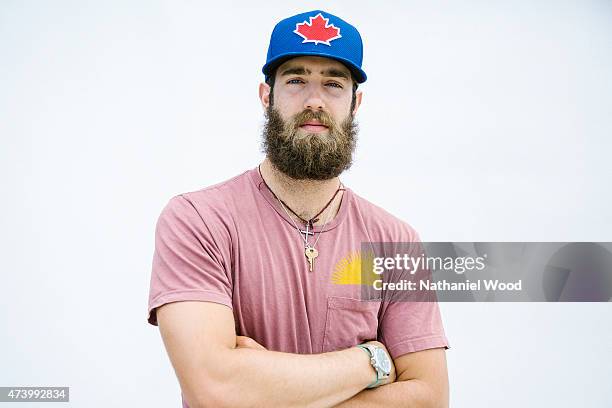 American professional baseball pitcher for the Toronto Blue Jays Daniel Norris is photographed for ESPN - The Magazine on February 16, 2015 in Tampa,...