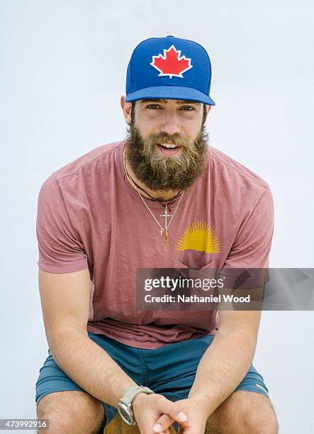 American professional baseball pitcher for the Toronto Blue Jays Daniel Norris is photographed for ESPN - The Magazine on February 16, 2015 in Tampa,...