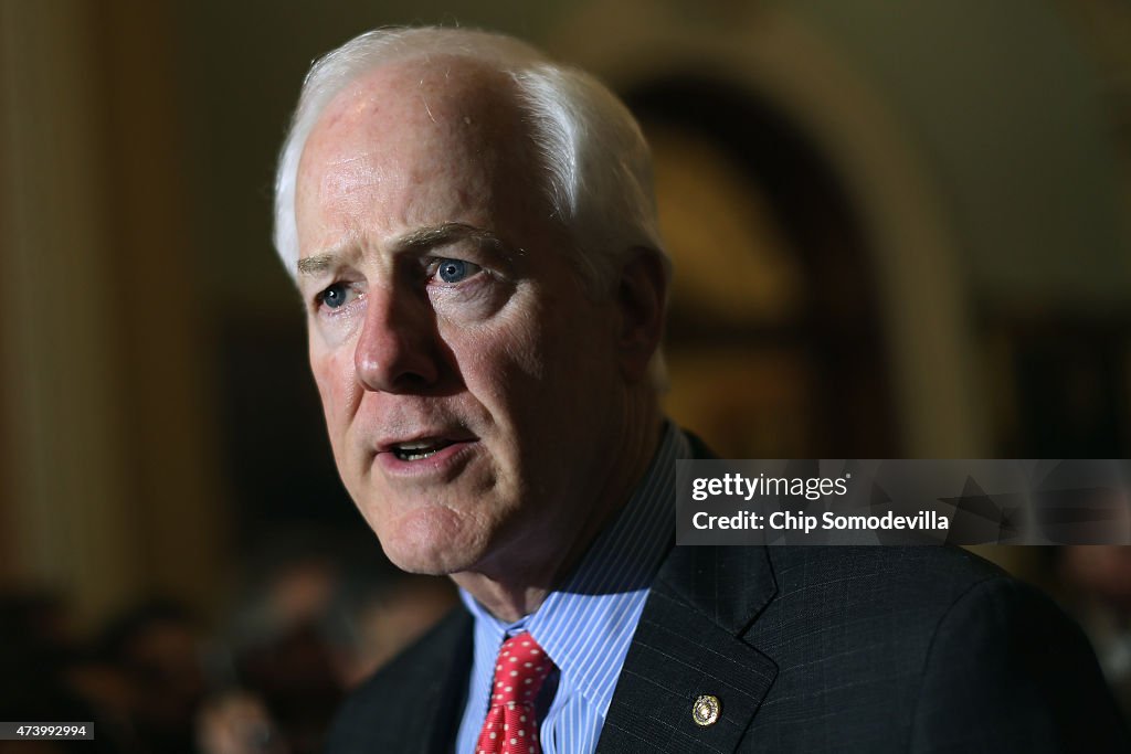 Senate Legislators Address The Media After Their Weekly Policy Luncheons