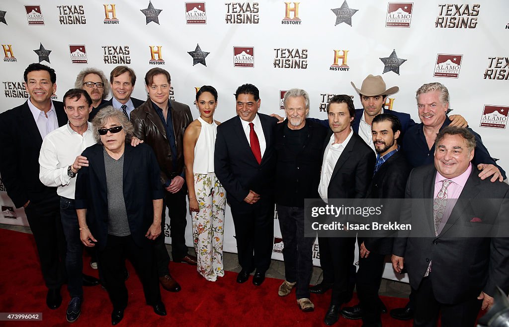 HISTORY Celebrates Epic New Miniseries "Texas Rising" With Red Carpet "Texas Honors" Event At The Alamo