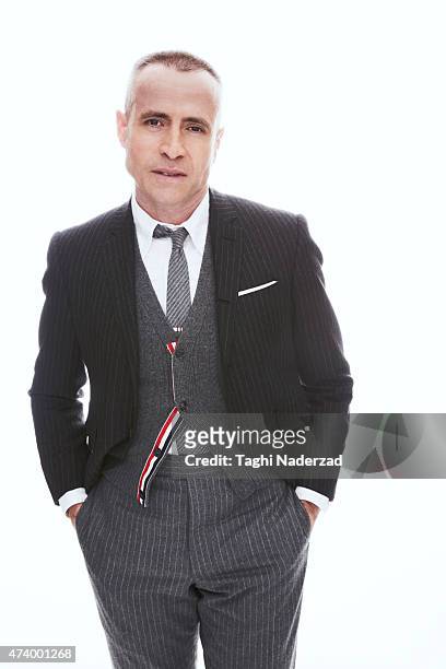 Fashion designer Thom Browne is photographed for Esquire Magazine The Big Black Book on January 22, 2014 in New York City.