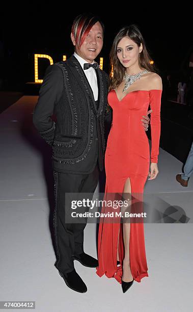 Stephen Hung and Deborah Hung attend the de Grisogono 'Divine In Cannes' party at Hotel du Cap-Eden-Roc on May 19, 2015 in Cap d'Antibes, France.