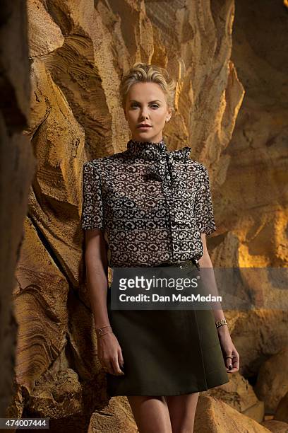Actress Charlize Theron is photographed for USA Today on May 2, 2015 at Siren Studios in Hollywood, California. PUBLISHED IMAGE.