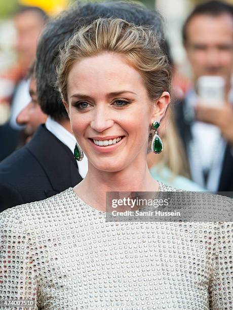 Emily Blunt attends the "Sicario" Premiere during the 68th annual Cannes Film Festival on May 19, 2015 in Cannes, France.