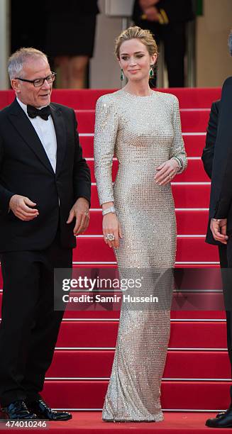 Emily Blunt attends the "Sicario" Premiere during the 68th annual Cannes Film Festival on May 19, 2015 in Cannes, France.