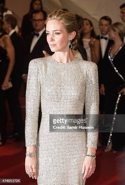 Emily Blunt attends the "Sicario" Premiere during the 68th annual Cannes Film Festival on May 19, 2015 in Cannes, France.