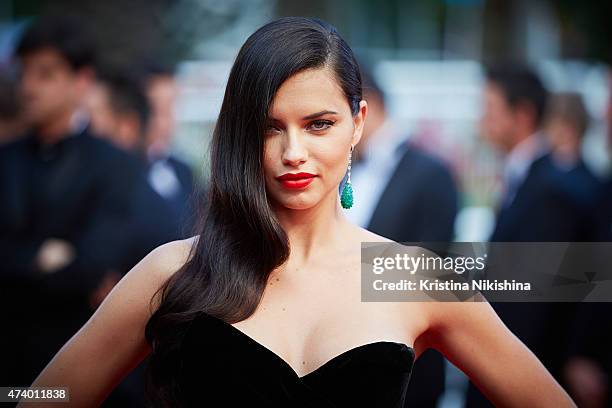 Adriana Lima attends the Premiere of 'Sicario' during the 68th annual Cannes Film Festival on May 19, 2015 in Cannes, France.