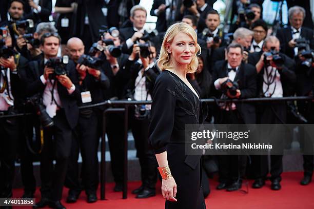 Cate Blanchett attends the Premiere of 'Sicario' during the 68th annual Cannes Film Festival on May 19, 2015 in Cannes, France.