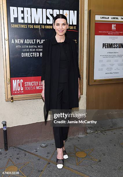 Julianna Margulies attends the "Permission" Opening Night at Lucille Lortel Theatre on May 19, 2015 in New York City.