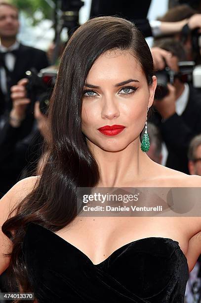 Adriana Lima attends the "Sicario" Premiere during the 68th annual Cannes Film Festival on May 19, 2015 in Cannes, France.