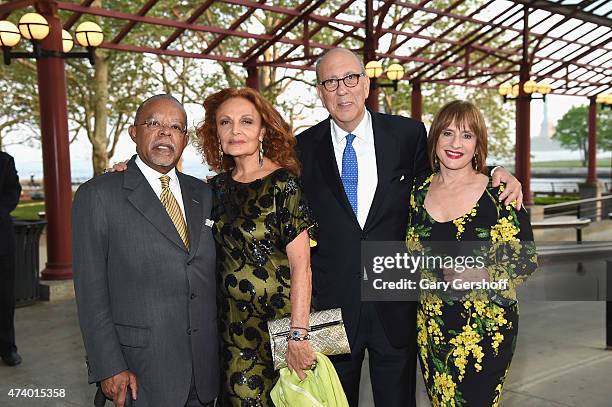 Honorees Henry Louis Gates Jr., Diana von Furstenberg, president and chief executive officer of the Statue of LibertyEllis Island Foundation, Stephen...