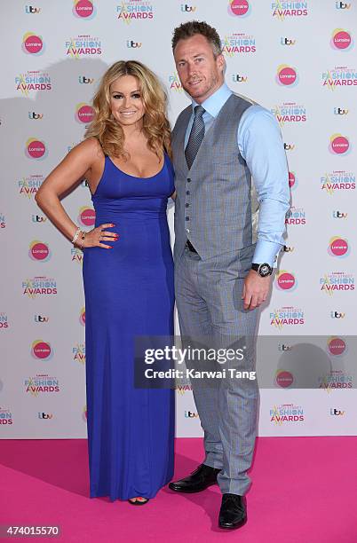 Ola Jordan and James Jordan attends Lorraine's High Street Fashion Awards at Grand Connaught Rooms on May 19, 2015 in London, England.