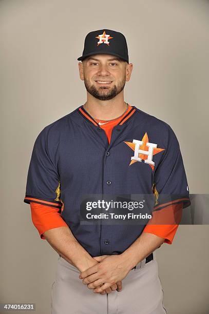 Jesse Crain of the Houston Astros poses during Photo Day on Friday, February 21, 2014 at Osceola County Stadium at Osceola Heritage Park in...