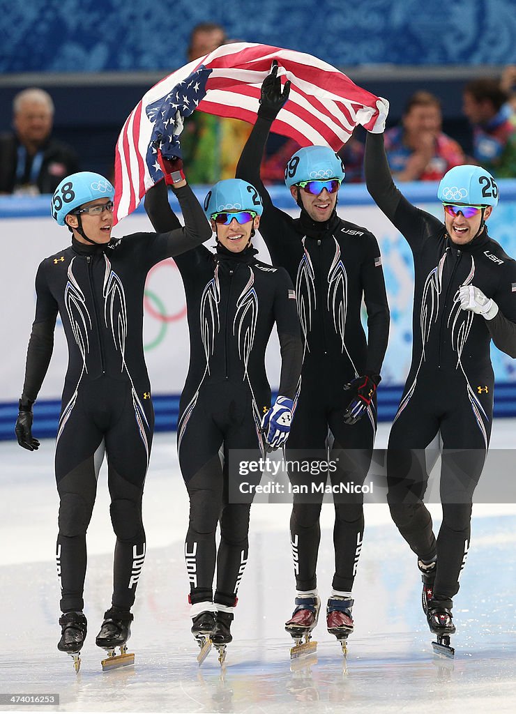 Short Track Speed Skating - Winter Olympics Day 14