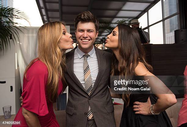 Mary Alice Stephenson, Colin Jost and Andi Dorfman attend the 3rd annual New York Police and Fire widows' & children's benefit fund kick off to...