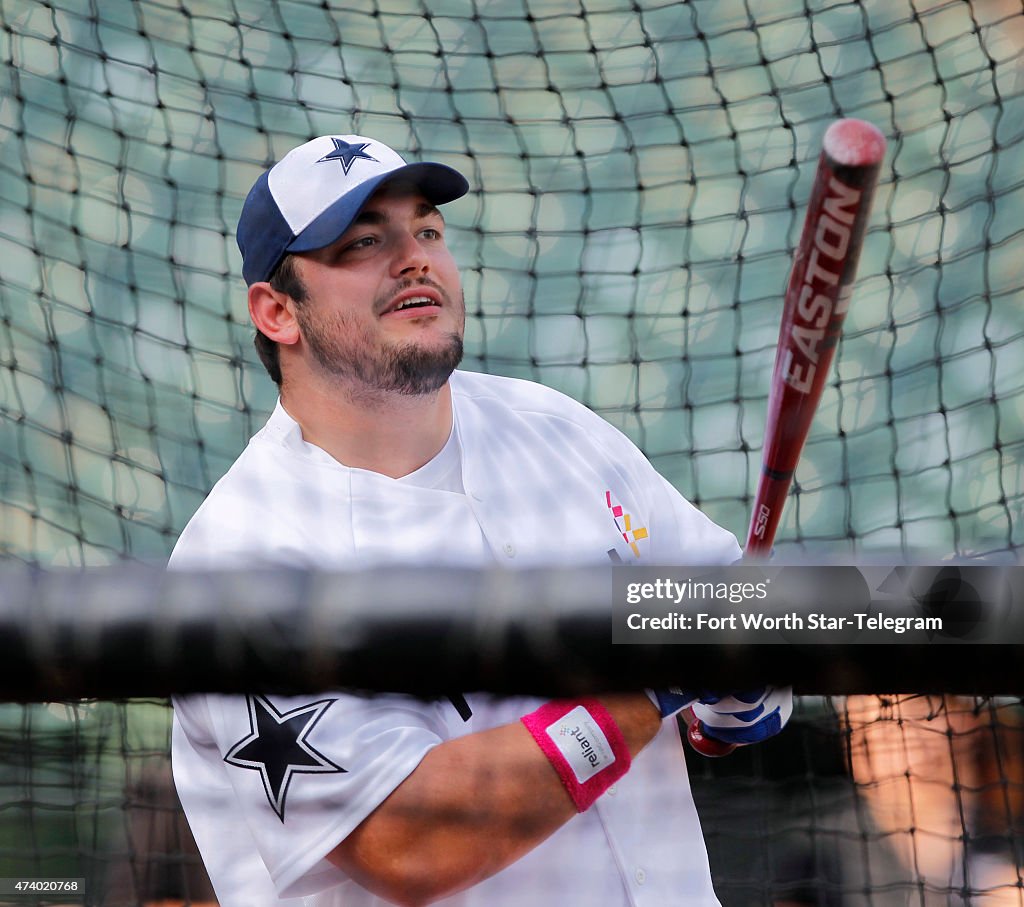 Dallas Cowboys compete in the Reliant Home Run Derby