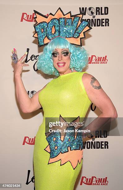 Tempest DuJour attends RuPaul's Drag Race Reunion/Finale, Courtesy Logo / WOW, at Orpheum Theatre on May 19, 2015 in Los Angeles, California.
