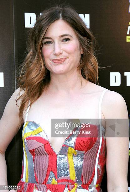 Actress Kathryn Hahn attends the premiere of 'The D Train' at ArcLight Hollywood on April 27, 2015 in Hollywood, California.