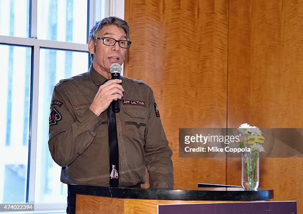 Radio personality Mark Goodman speaks at the T.J. Martell Foundation's 40th Anniversary Kick-Off Breakfast on May 19, 2015 in New York City.
