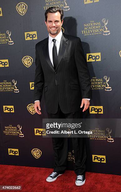 Actor Scott Ellrod arrives for The 42nd Annual Daytime Emmy Awards held at Warner Bros. Studios on April 26, 2015 in Burbank, California.