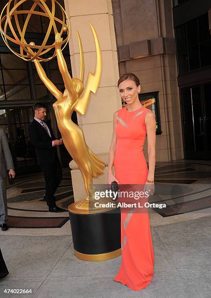 Personality Giuliana Rancic arrives for The 42nd Annual Daytime Emmy Awards held at Warner Bros. Studios on April 26, 2015 in Burbank, California.