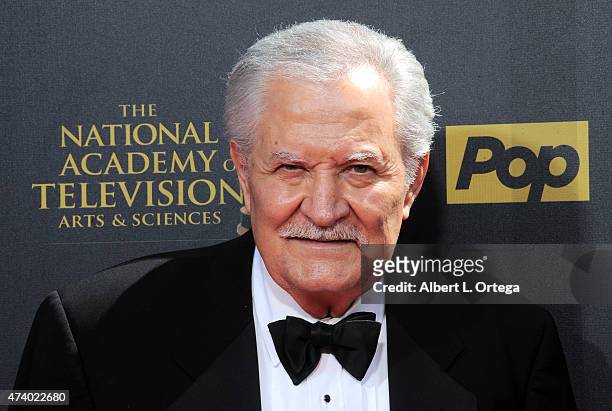 Actor John Aniston arrives for The 42nd Annual Daytime Emmy Awards held at Warner Bros. Studios on April 26, 2015 in Burbank, California.