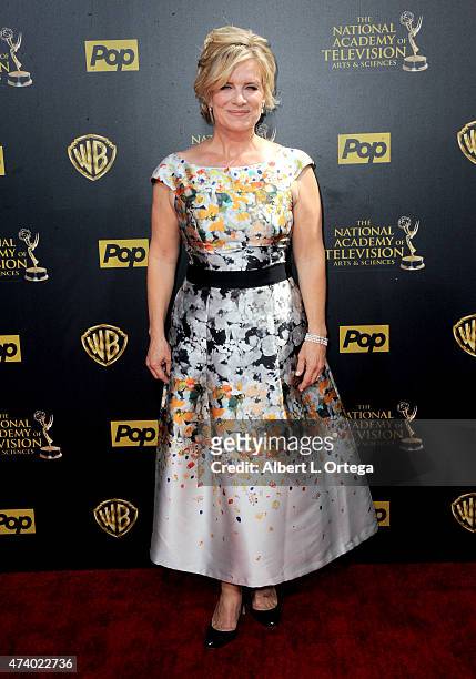 Actress Mary Beth Evans arrives for The 42nd Annual Daytime Emmy Awards held at Warner Bros. Studios on April 26, 2015 in Burbank, California.