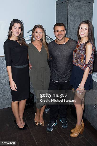 Miss Universe 2014 Paulina Vega, Miss USA 2014 Nia Sanchez, Emin Agalarov and Miss Teen USA 2014 K. Lee Graham attend Emin in concert at Highline...